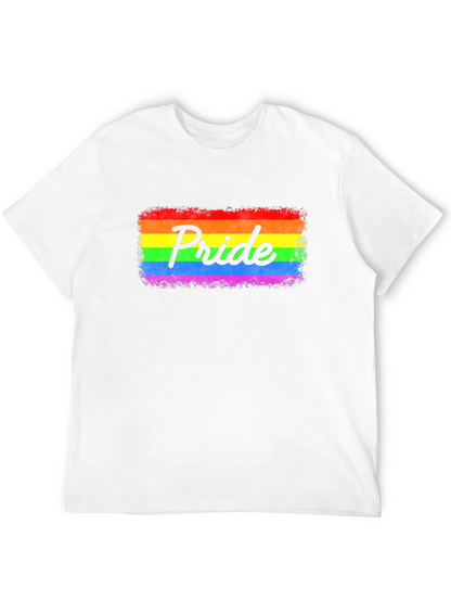 Pride Rainbow Graphic Black T-Shirt