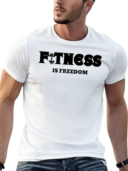 Fitness is Freedom Black T-Shirt