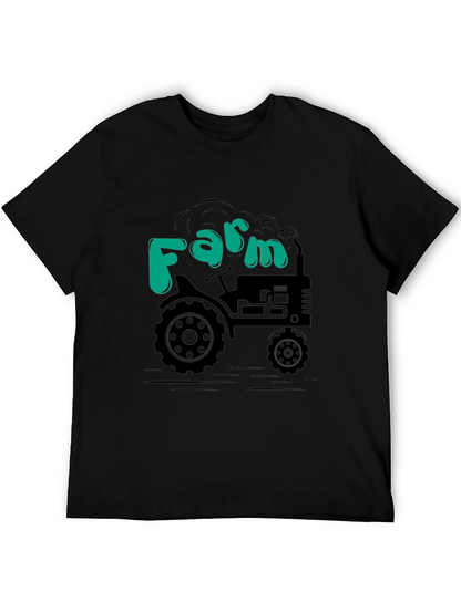 Farm Tractor T-Shirt - Black