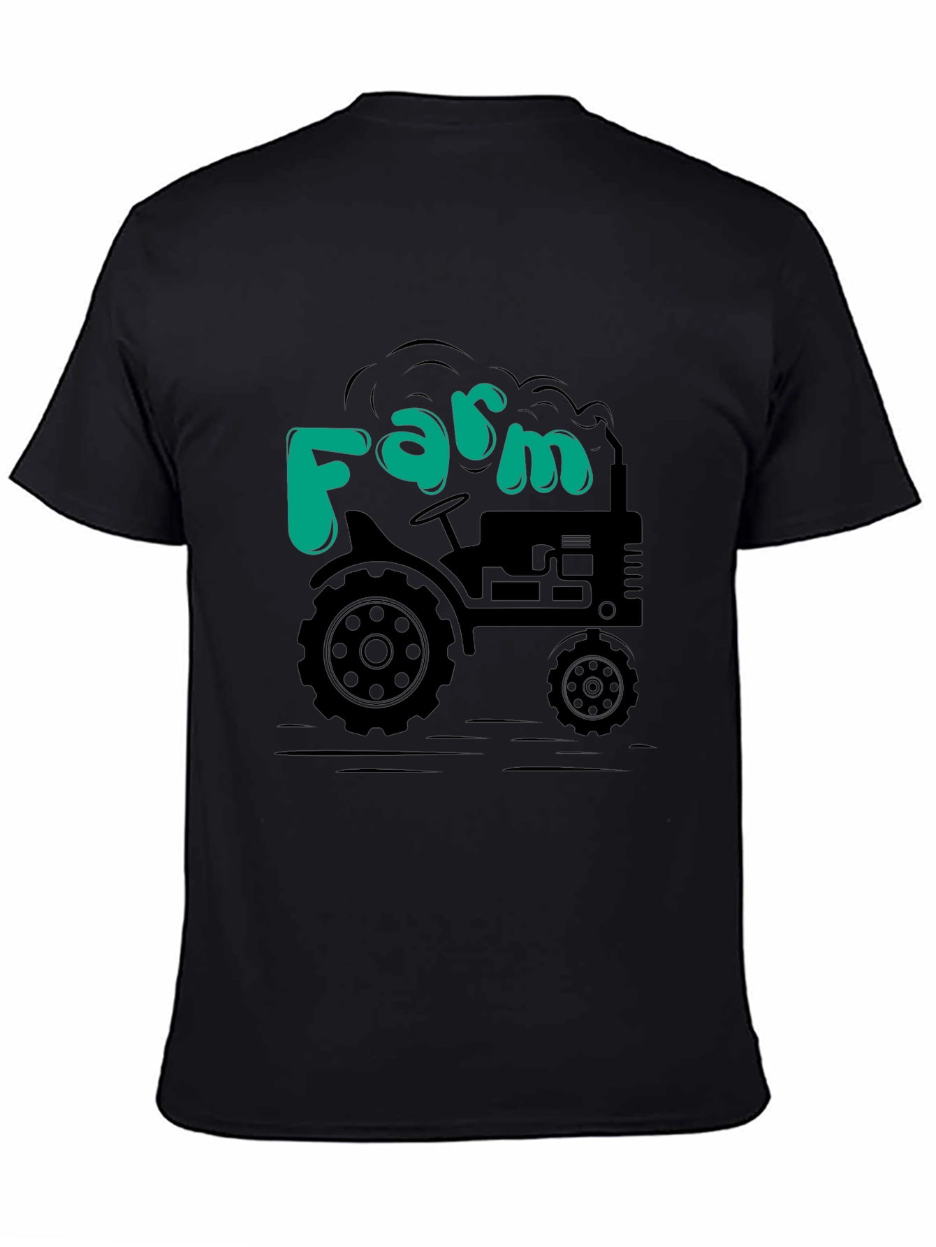 Farm Tractor T-Shirt - Black