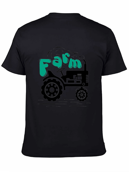 Farm Tractor T-Shirt - Black