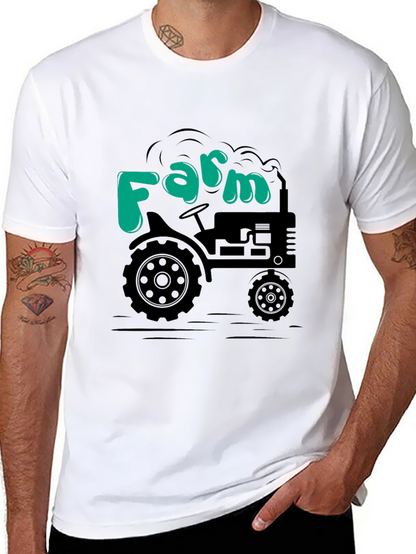 Farm Tractor T-Shirt - Black