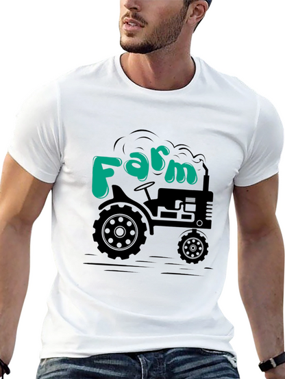 Farm Tractor T-Shirt - Black