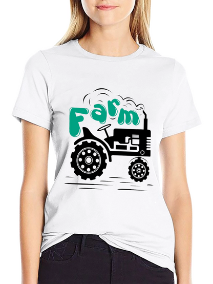 Farm Tractor T-Shirt - Black