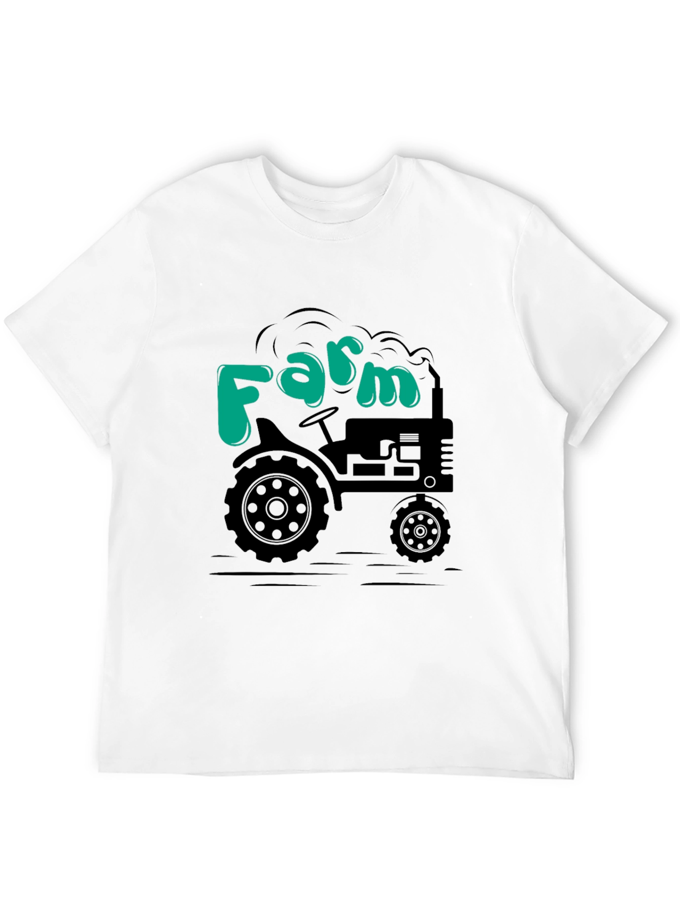 Farm Tractor T-Shirt - Black