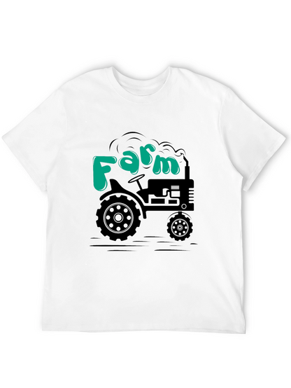 Farm Tractor T-Shirt - Black