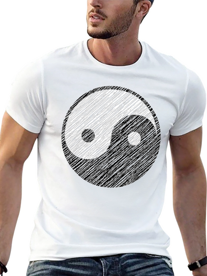 Yin Yang Graphic Tee - Balance and Style