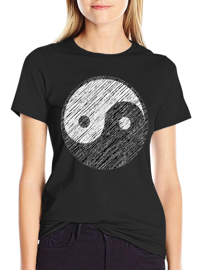 Yin Yang Graphic Tee - Balance and Style