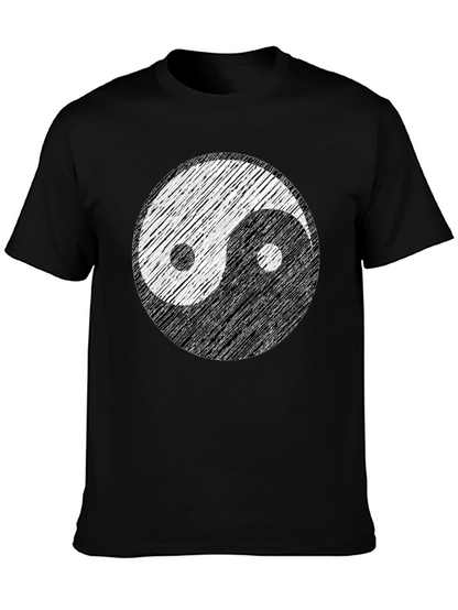 Yin Yang Graphic Tee - Balance and Style
