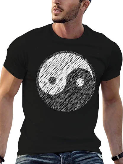 Yin Yang Graphic Tee - Balance and Style
