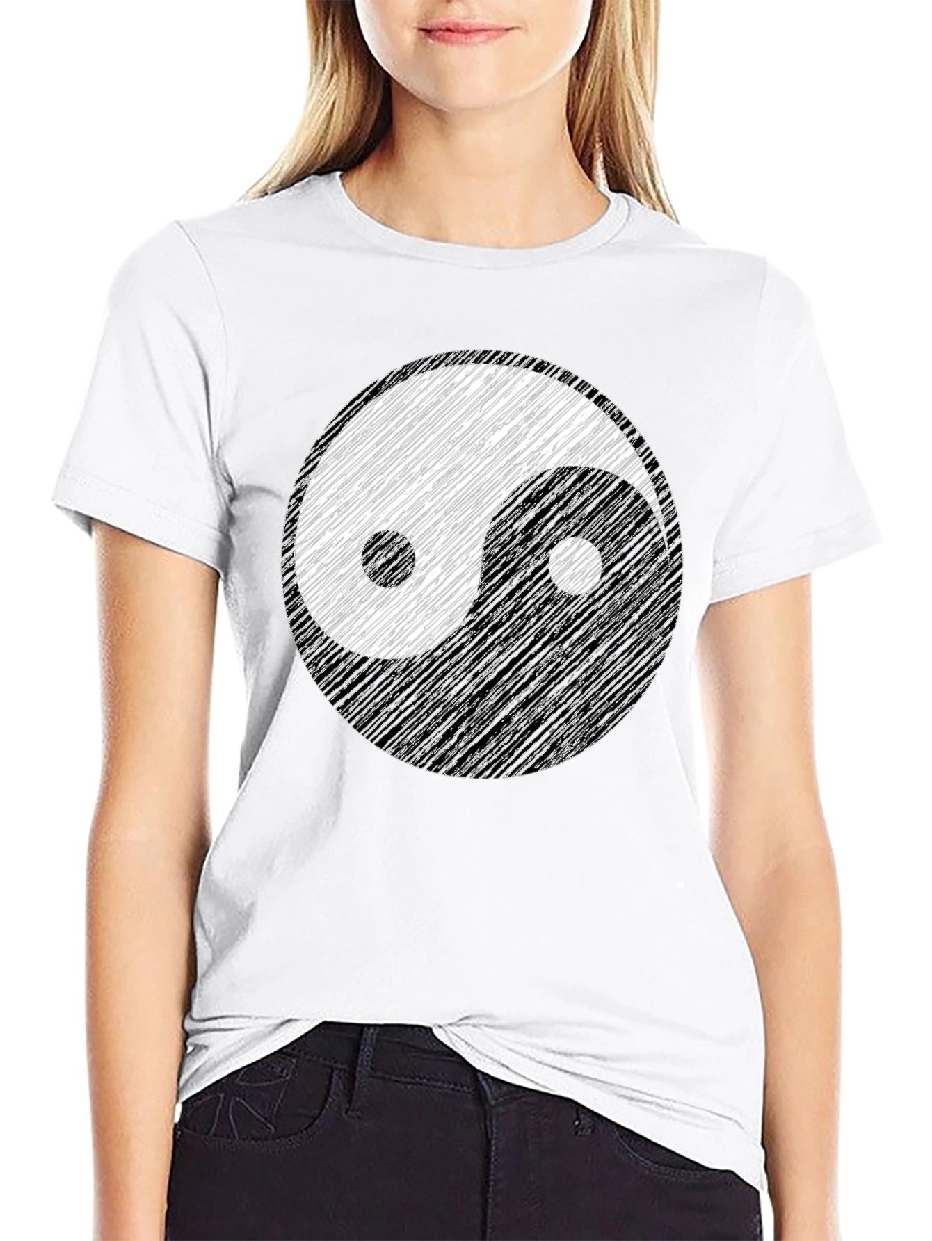 Yin Yang Graphic Tee - Balance and Style