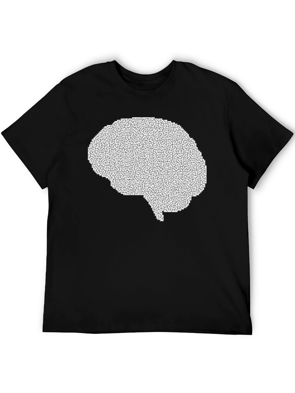 Brain Maze T-Shirt - Intellectual Puzzle Design