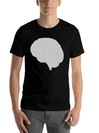 Brain Maze T-Shirt - Intellectual Puzzle Design