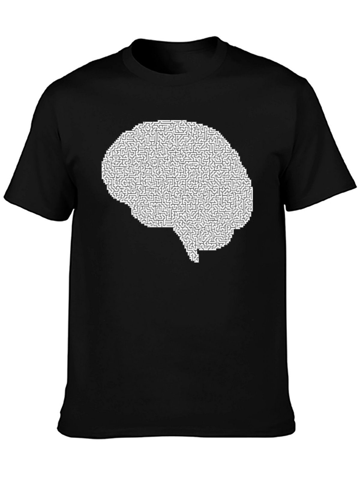 Brain Maze T-Shirt - Intellectual Puzzle Design