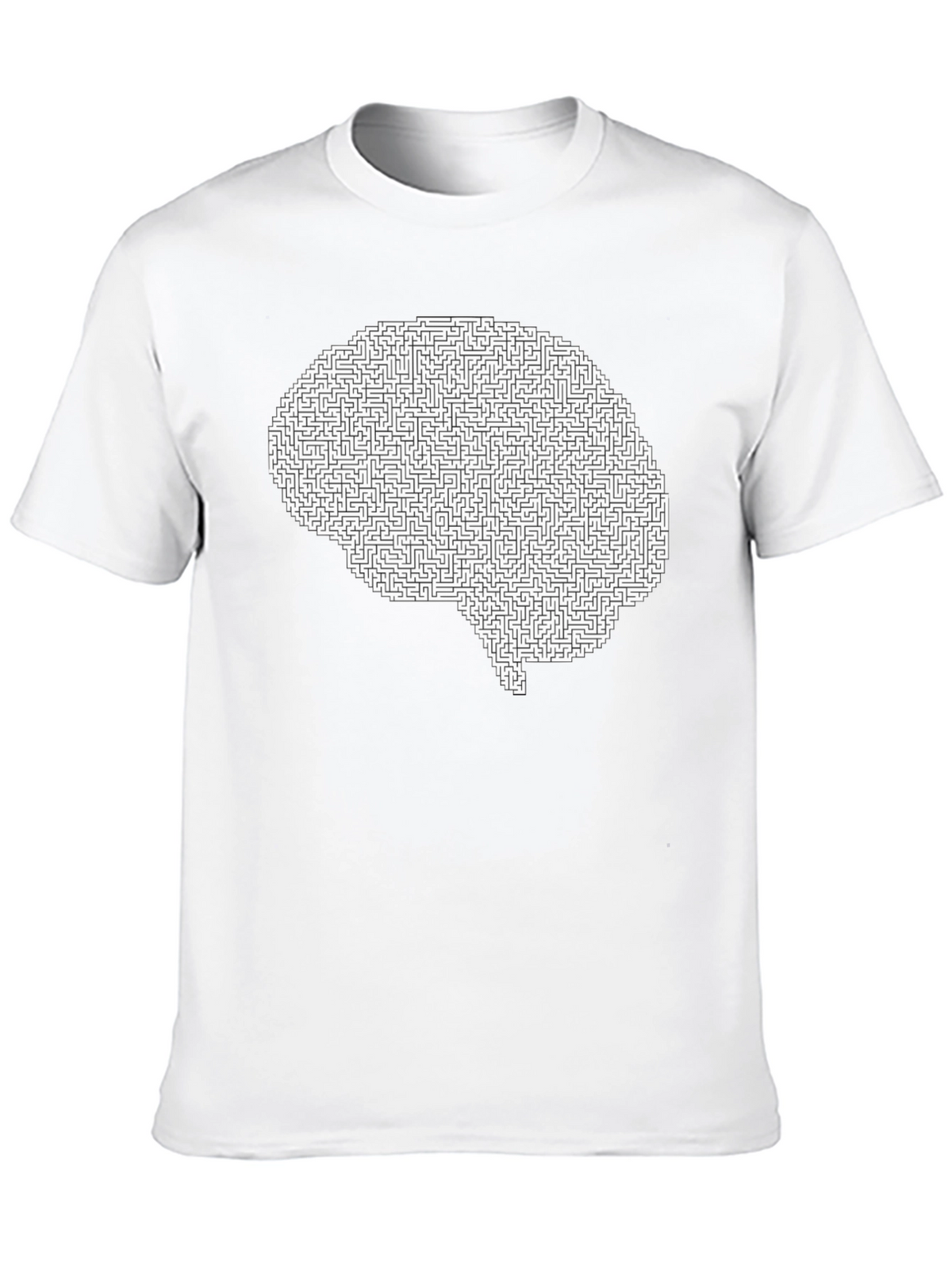 Brain Maze T-Shirt - Intellectual Puzzle Design