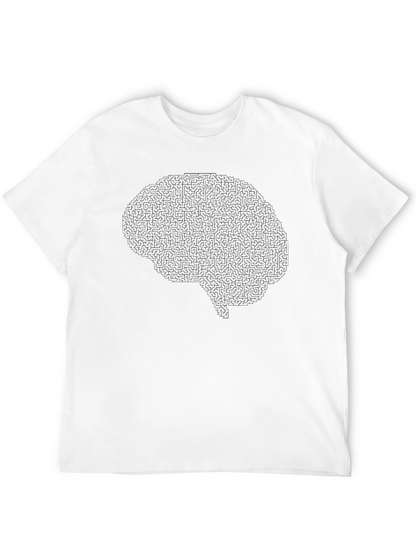Brain Maze T-Shirt - Intellectual Puzzle Design