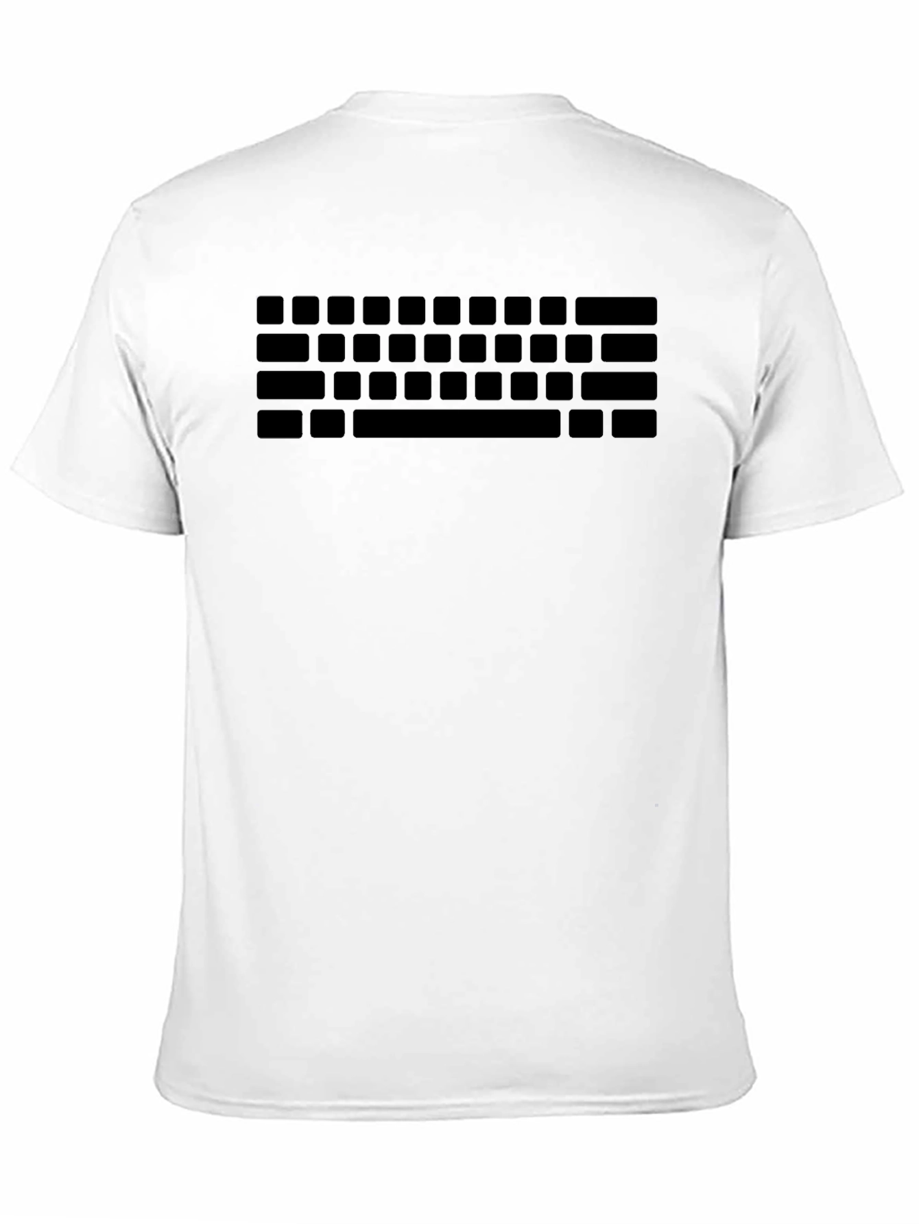 Keyboard Print T-Shirt - Gamer Style Tee