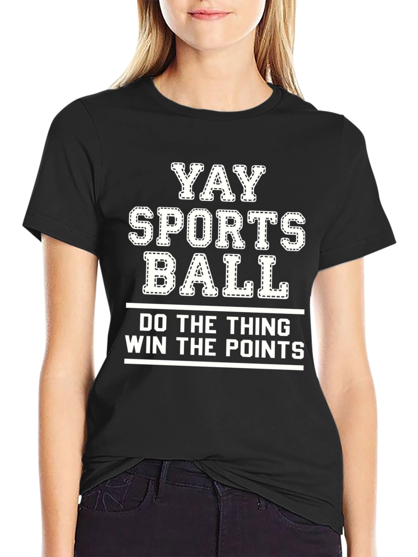 Yay Sports Ball Graphic T-Shirt