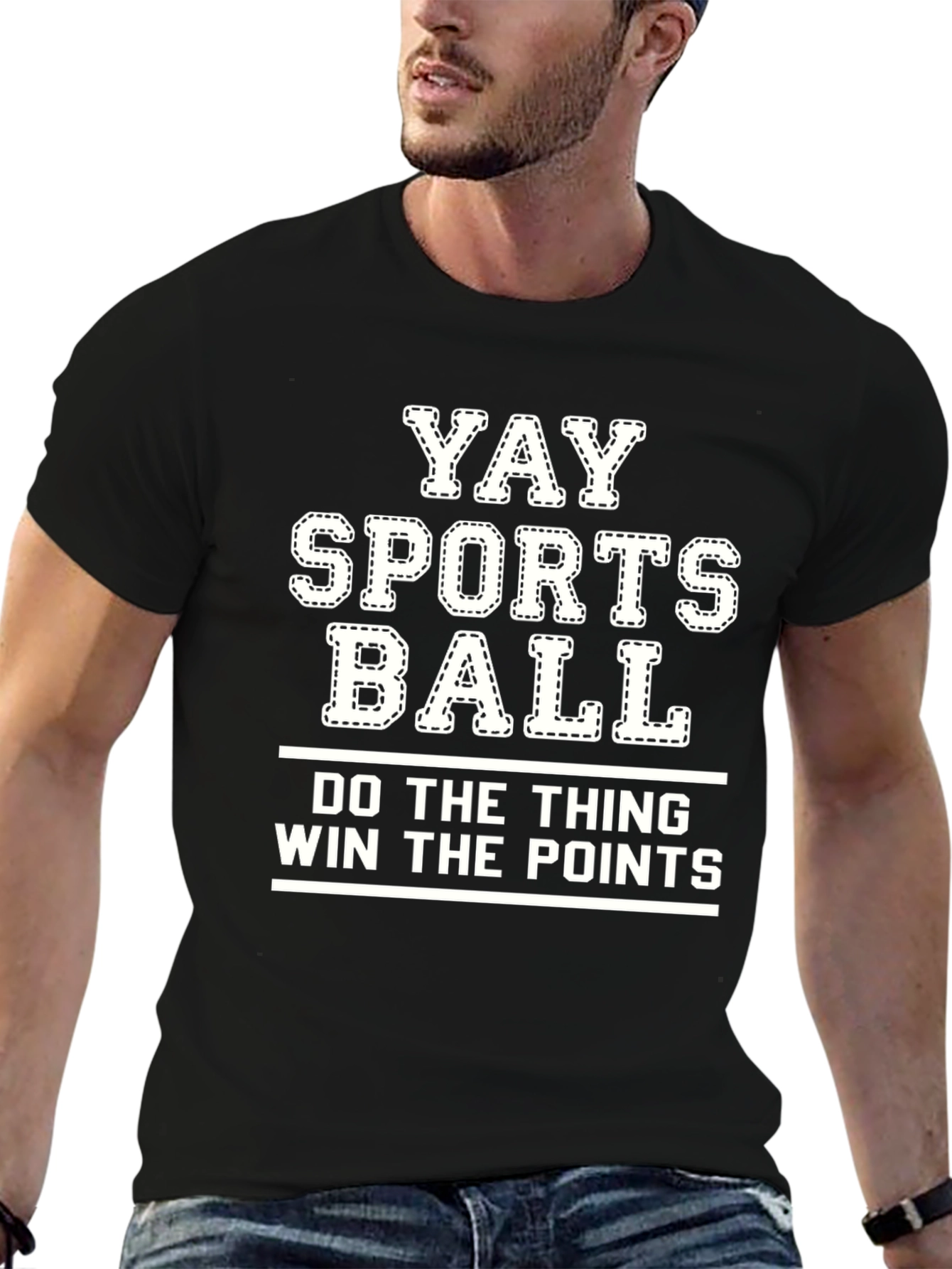 Yay Sports Ball Graphic T-Shirt