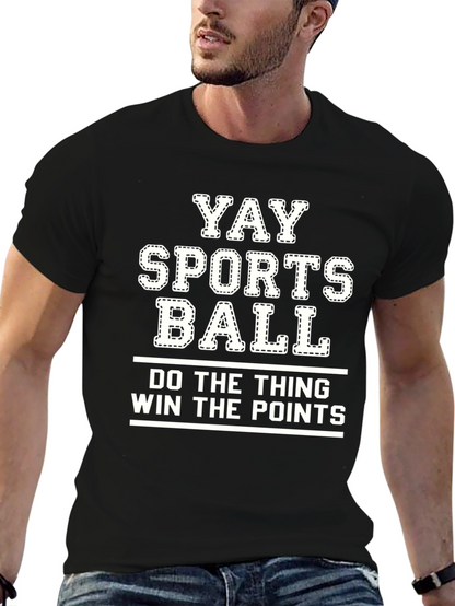 Yay Sports Ball Graphic T-Shirt