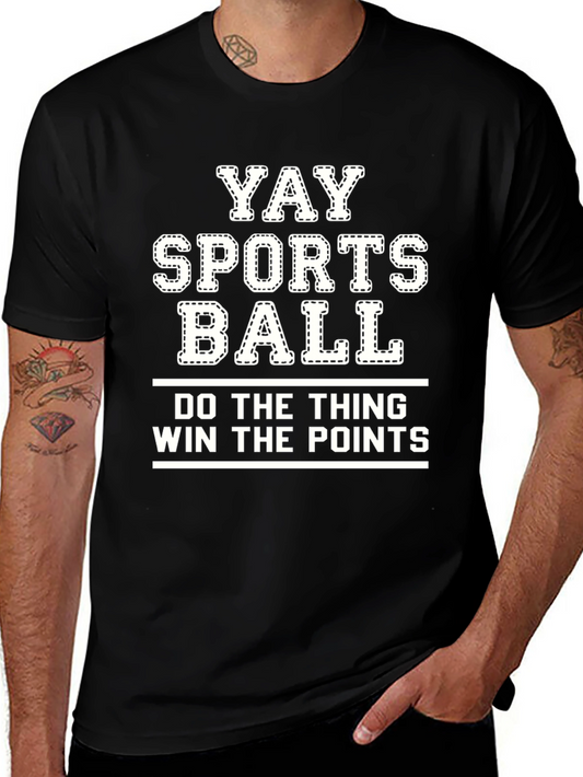 Yay Sports Ball Graphic T-Shirt