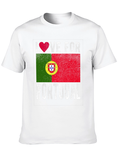 Love for Portugal Flag Graphic Tee