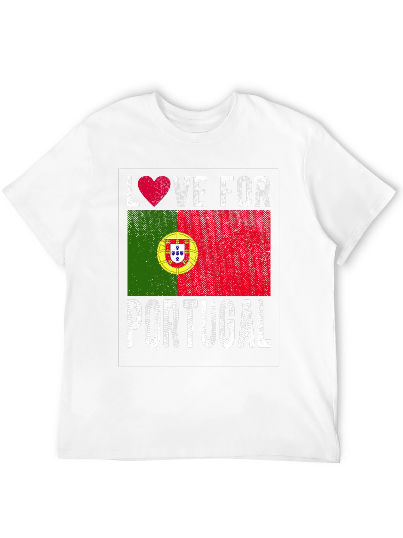 Love for Portugal Flag Graphic Tee