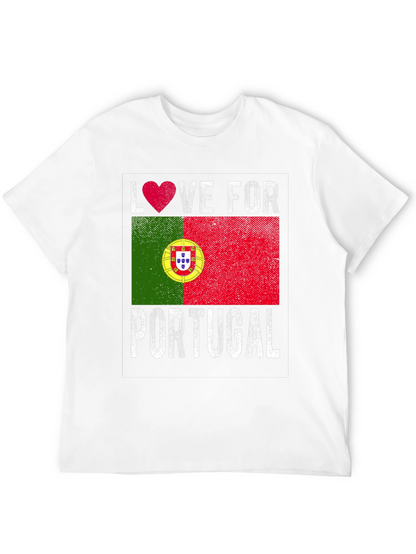Love for Portugal Flag Graphic Tee