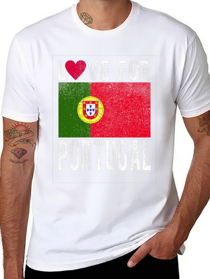 Love for Portugal Flag Graphic Tee