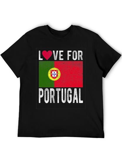 Love for Portugal Flag Graphic Tee