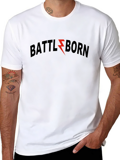 Battleborn Graphic Tee - Red Lightning Bolt Design