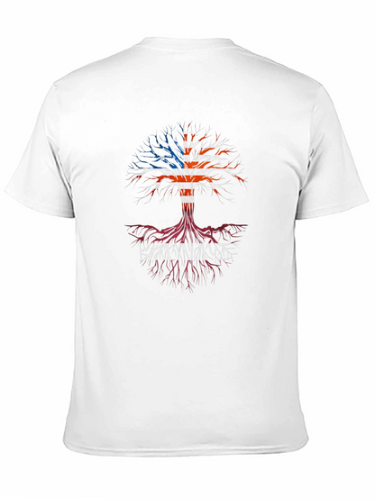 USA Roots Tree Graphic T-Shirt