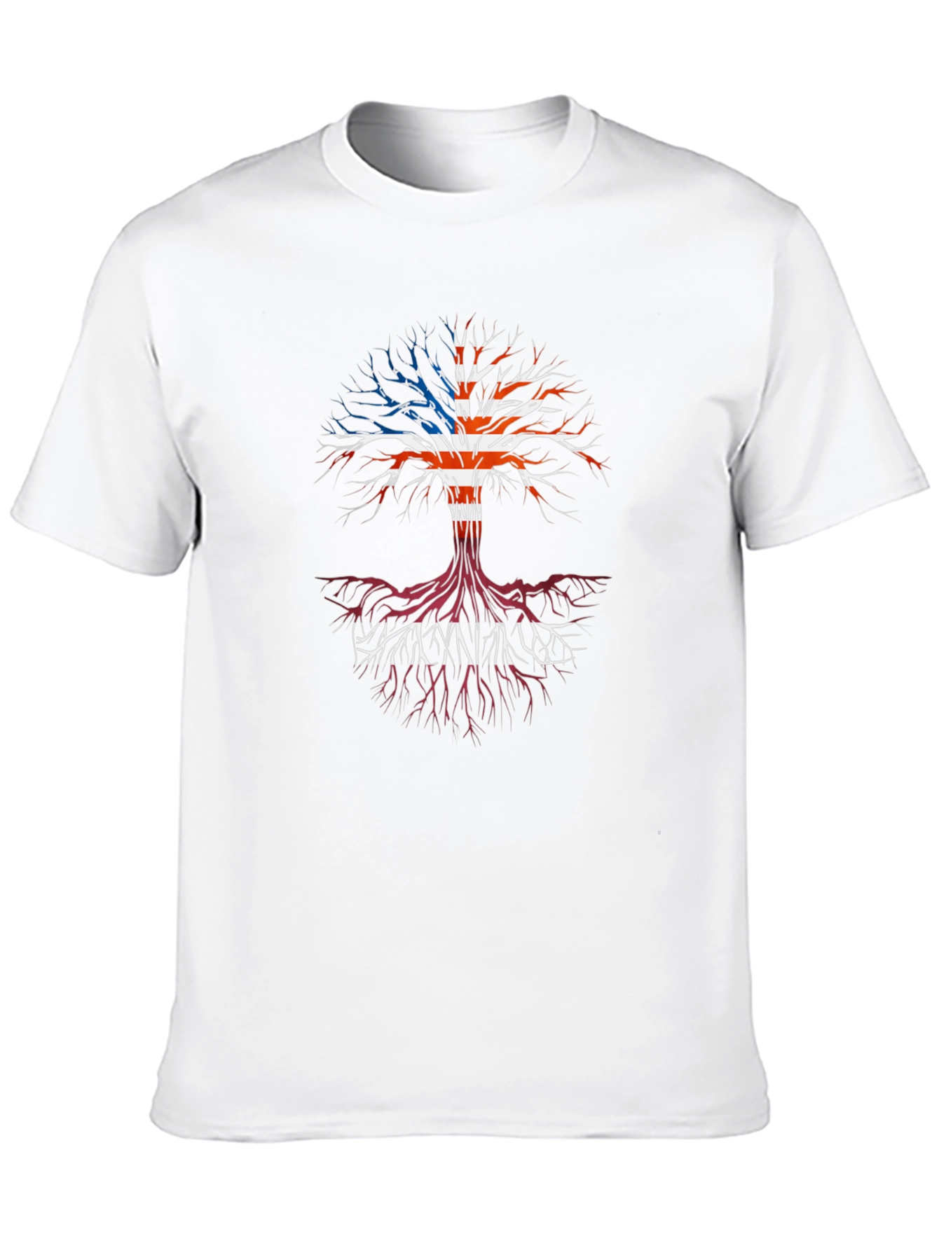 USA Roots Tree Graphic T-Shirt