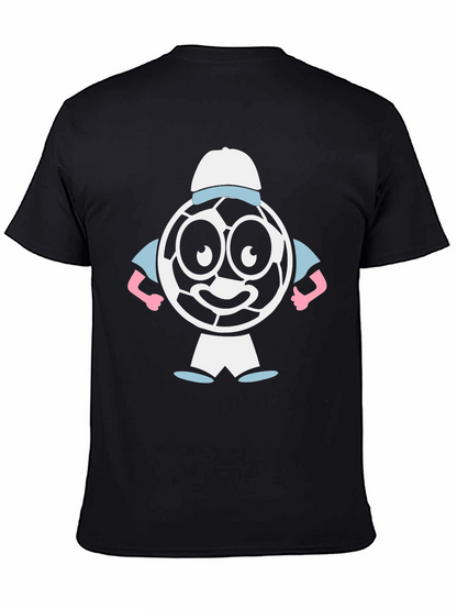 Cartoon Soccer Ball Graphic Tee
