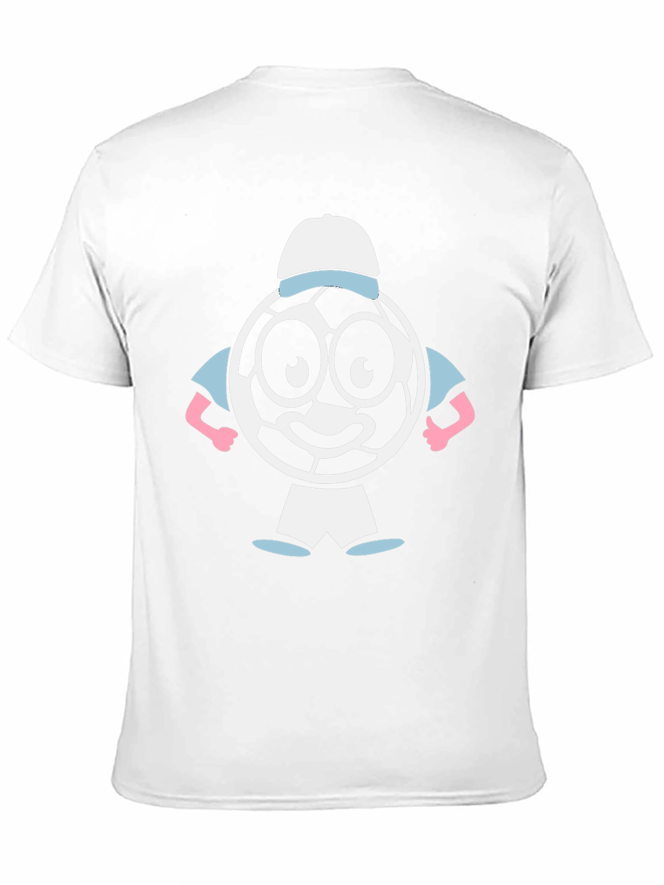 Cartoon Soccer Ball Graphic Tee