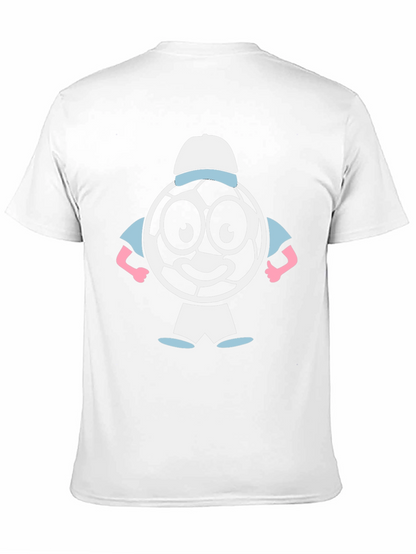 Cartoon Soccer Ball Graphic Tee