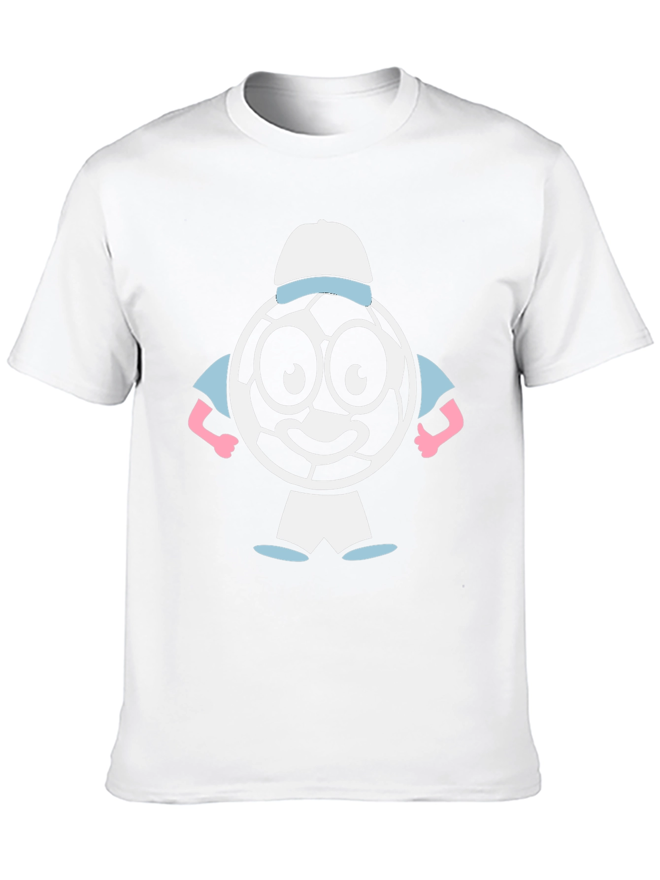 Cartoon Soccer Ball Graphic Tee