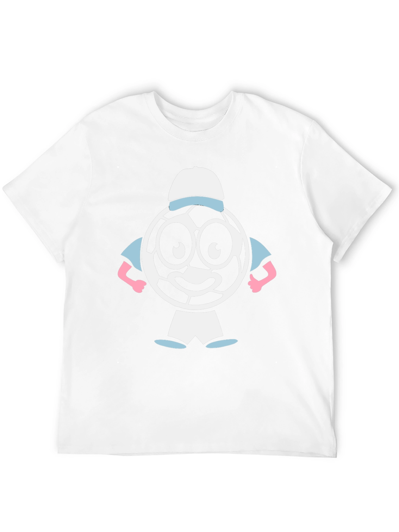 Cartoon Soccer Ball Graphic Tee
