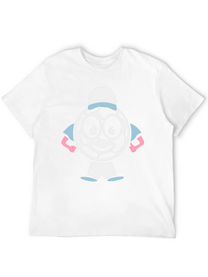 Cartoon Soccer Ball Graphic Tee