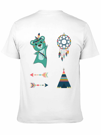Native American T-Shirt: Bear Dreamcatcher Arrows Tee