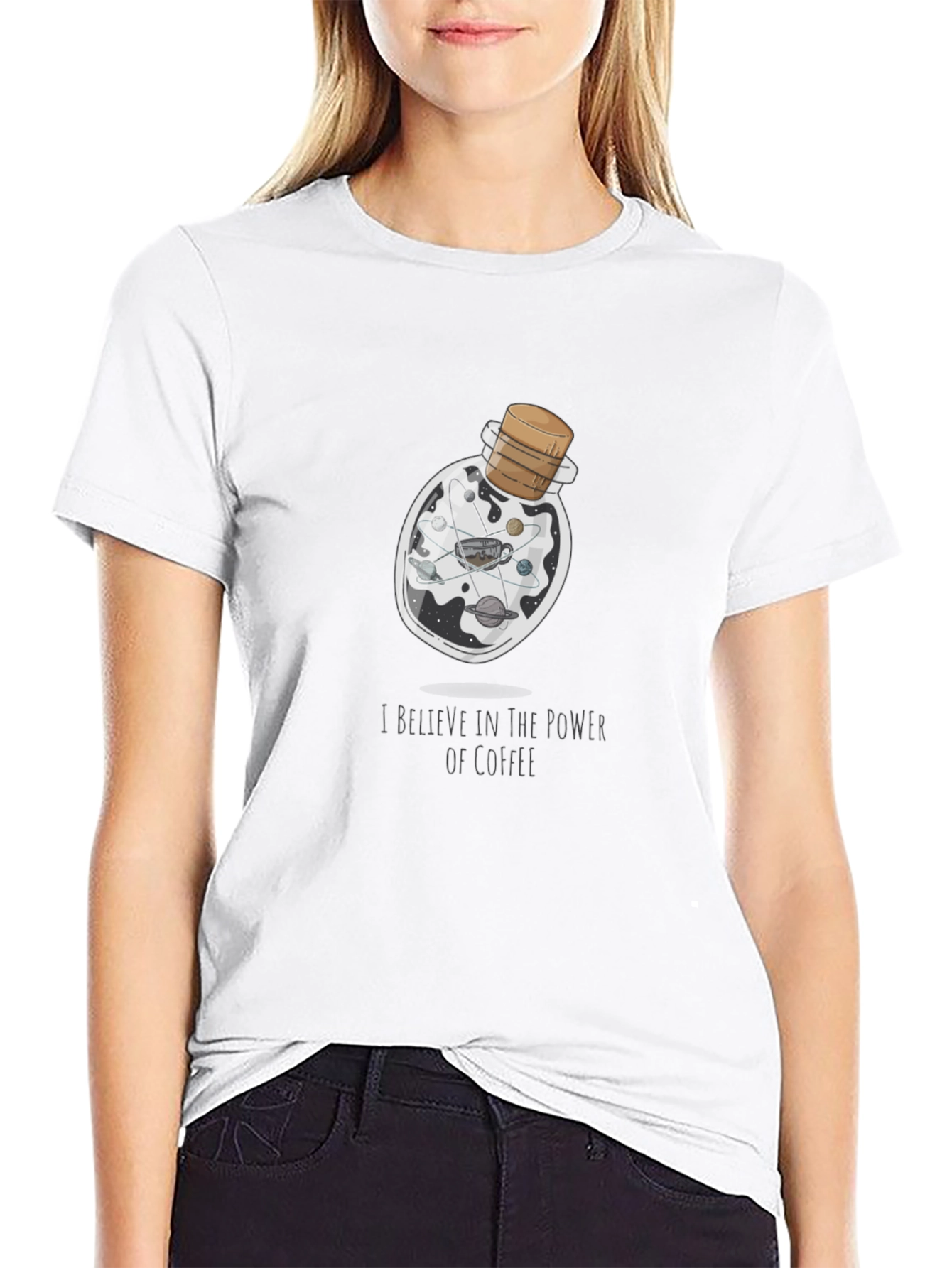 Coffee Power T-Shirt - Universe in a Bottle