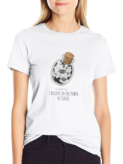 Coffee Power T-Shirt - Universe in a Bottle