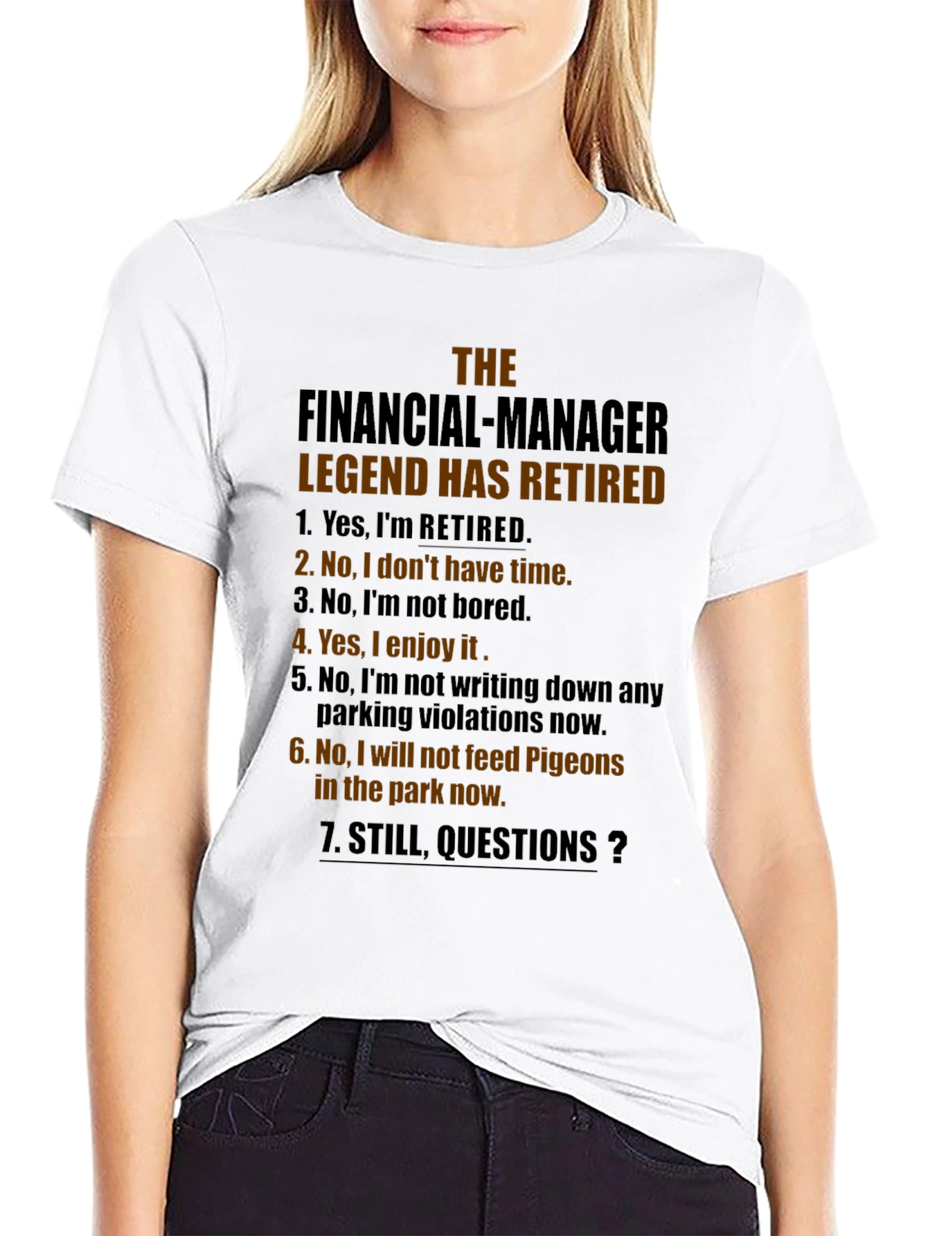 Retired Financial Manager Legend T-Shirt