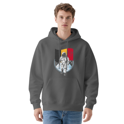 Unisex Graphic Hoodie - Distressed Illustration Astronaut