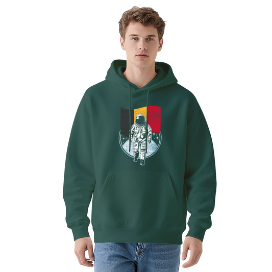 Unisex Graphic Hoodie - Distressed Illustration Astronaut