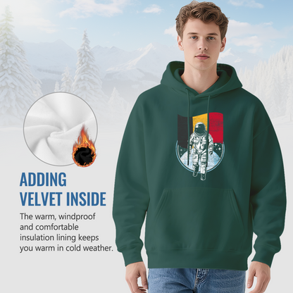 Unisex Graphic Hoodie - Distressed Illustration Astronaut