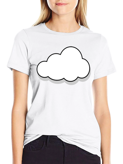Cloud Graphic Black T-Shirt - Stylish & Comfortable
