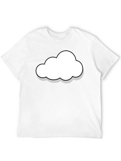 Cloud Graphic Black T-Shirt - Stylish & Comfortable