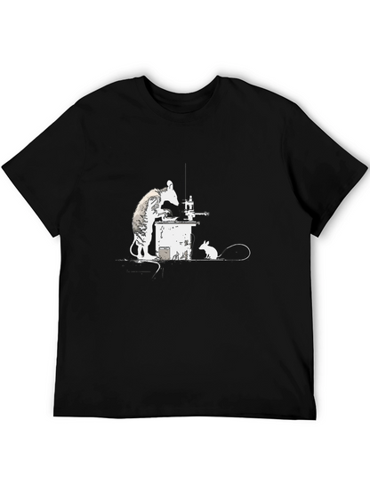 Banksy Rat Chemist T-Shirt - Black