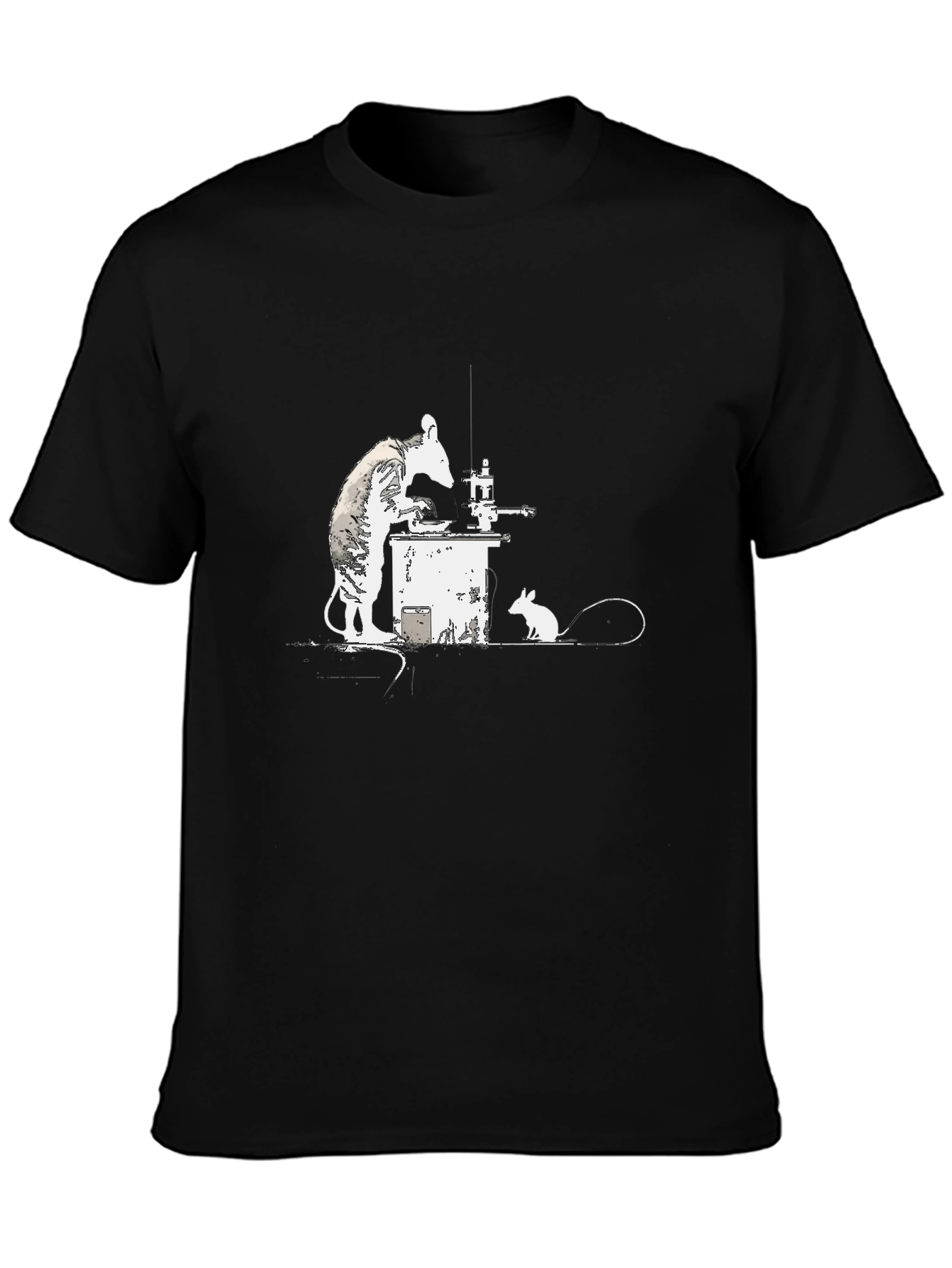 Banksy Rat Chemist T-Shirt - Black